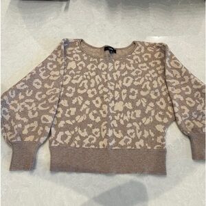 Lulu’s Taupe Cheetah Sweater